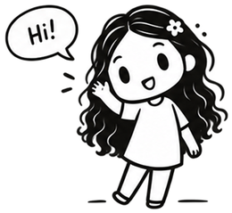Waving illustration